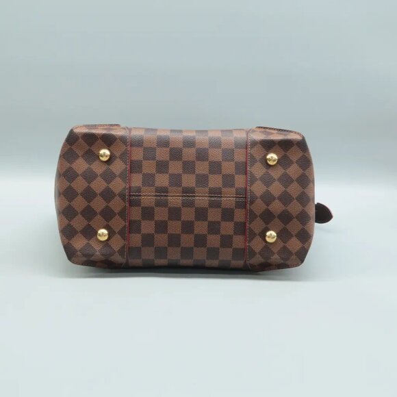 100% Authentic Louis Vuitton Caissa Brown Damier Ebene Canvas Tote - Picture 5 of 12